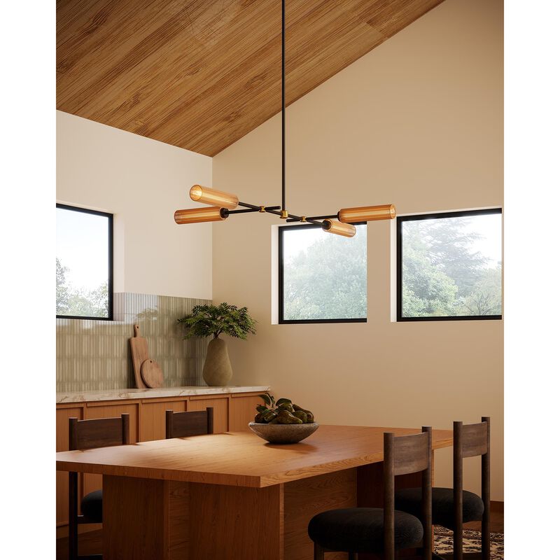 Colby Medium Linear Chandelier by Alora Mood